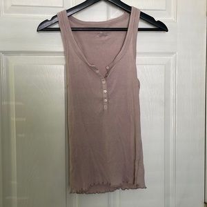 Lilac/purple Henley tank Aerie size small